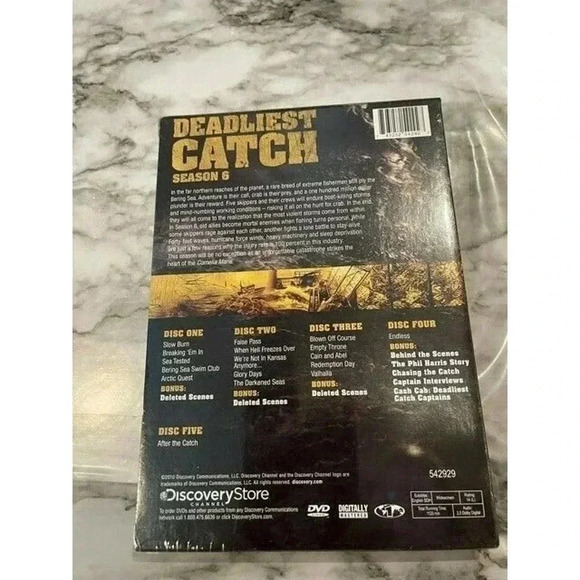 DISCOVERY DEADLIEST CATCH SEASON 6 DVD (NEW) - Picture 2 of 2